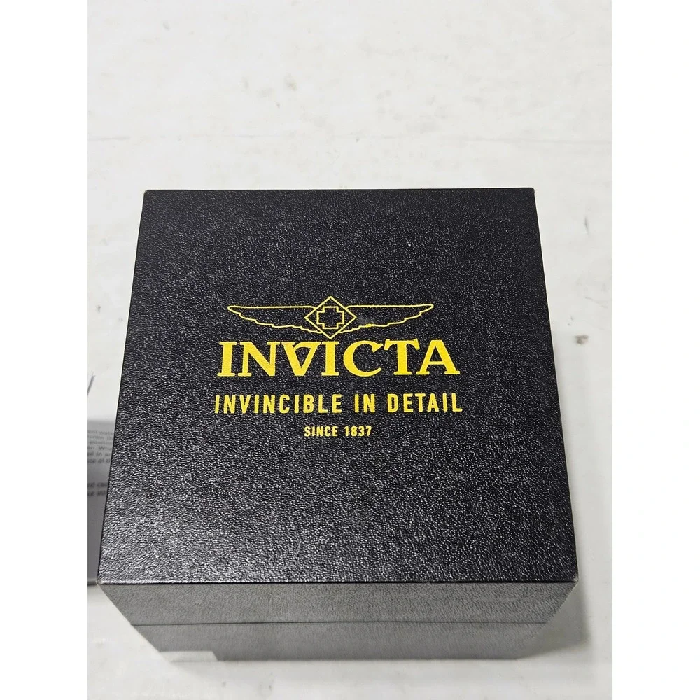 Invicta Wildflower 24537 Women's Gold Tone Blue Flower Dial Quartz Watch W Box